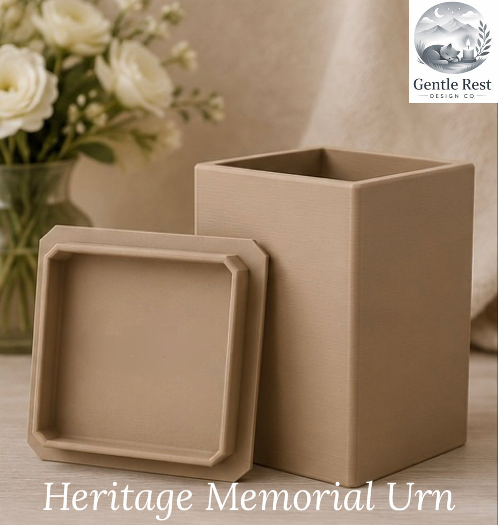 Heritage Collection Memorial Urn - Custom Engraved Memorial Urns for Pets