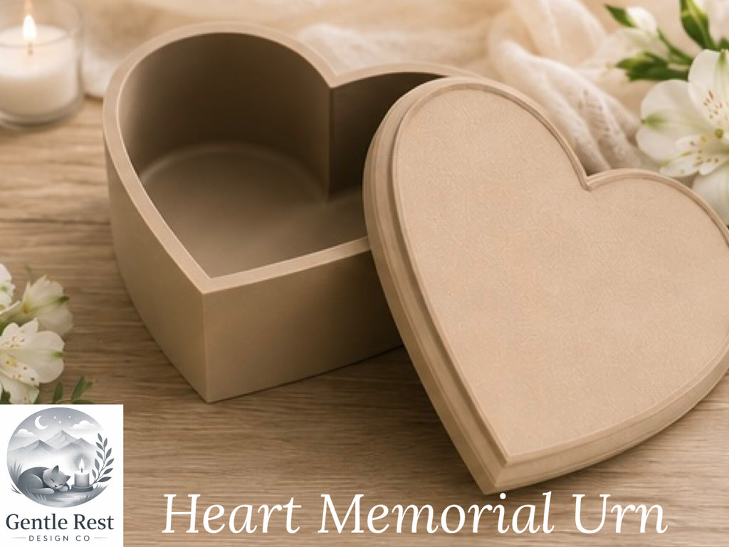 Heart Collection Memorial Urn - Custom Engraved Memorial Urns for Pets