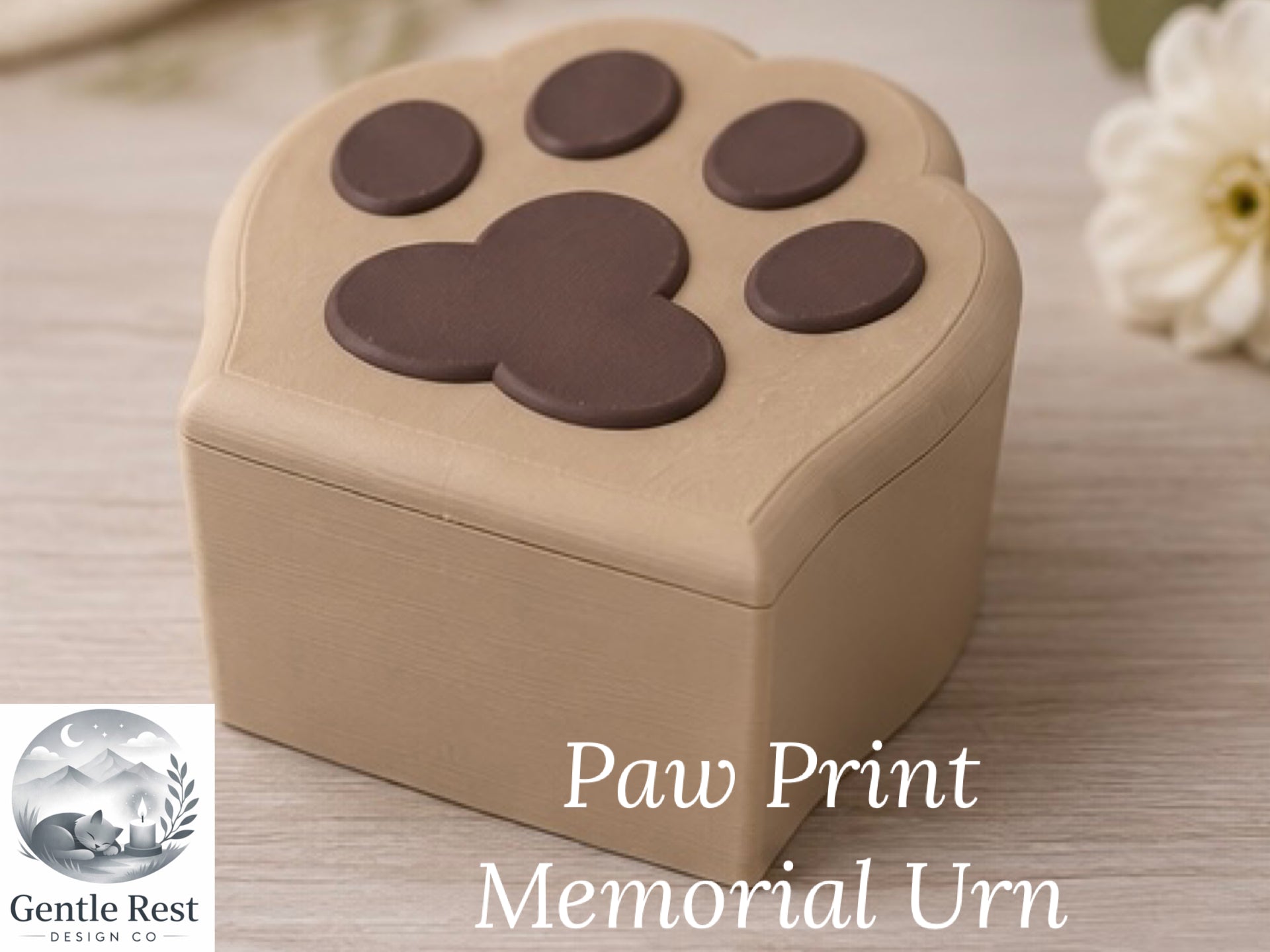Paw Print Collection Memorial Urn - Custom Engraved Memorial Urns for Pets