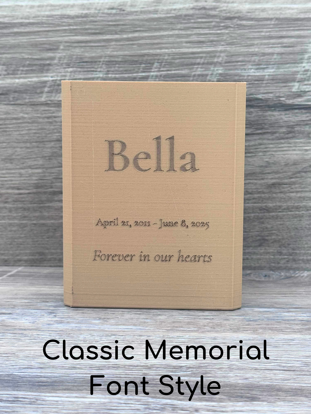 Heritage Collection Memorial Urn - Custom Engraved Memorial Urns for Pets