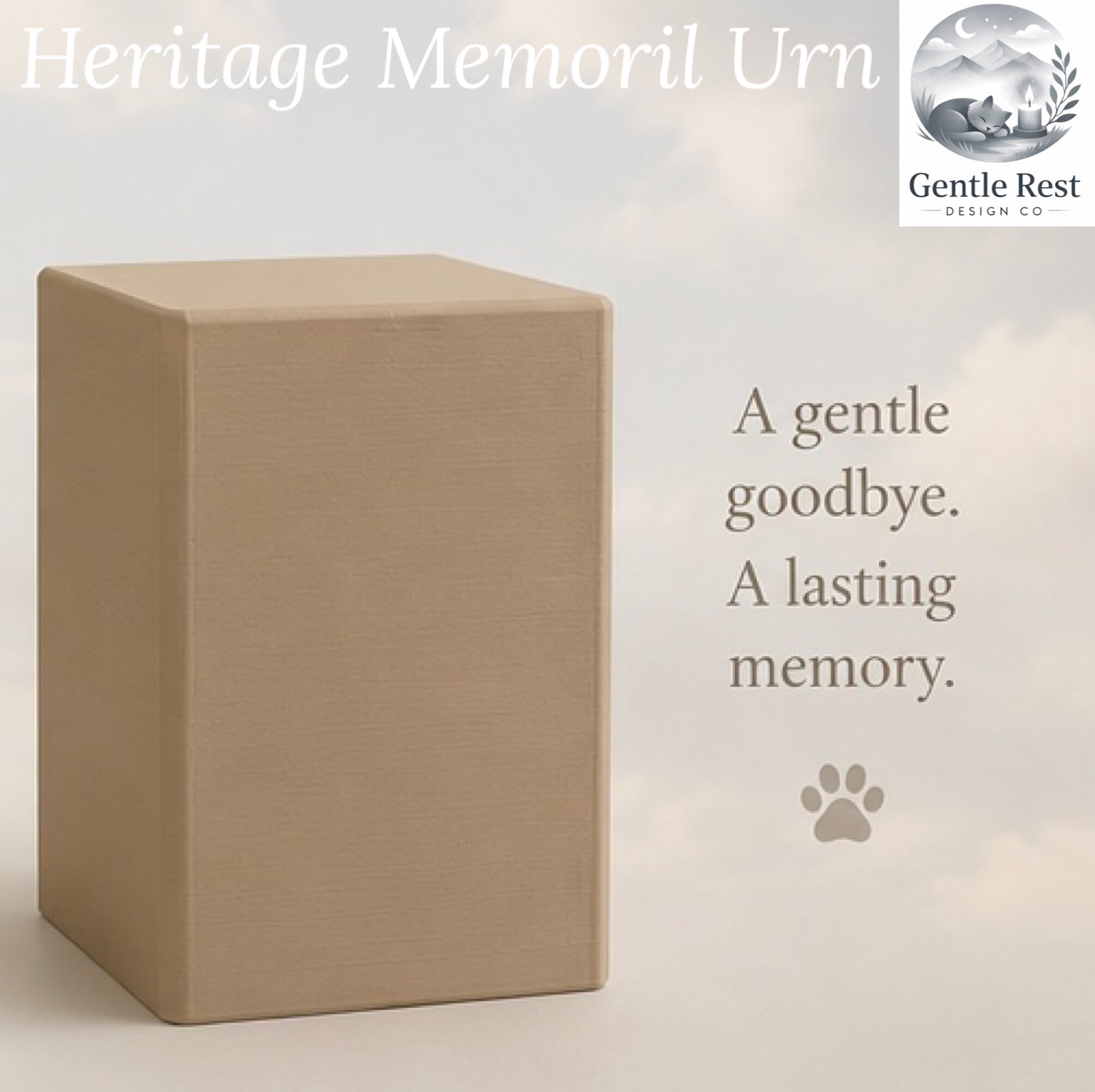 Heritage Collection Memorial Urn - Custom Engraved Memorial Urns for Pets
