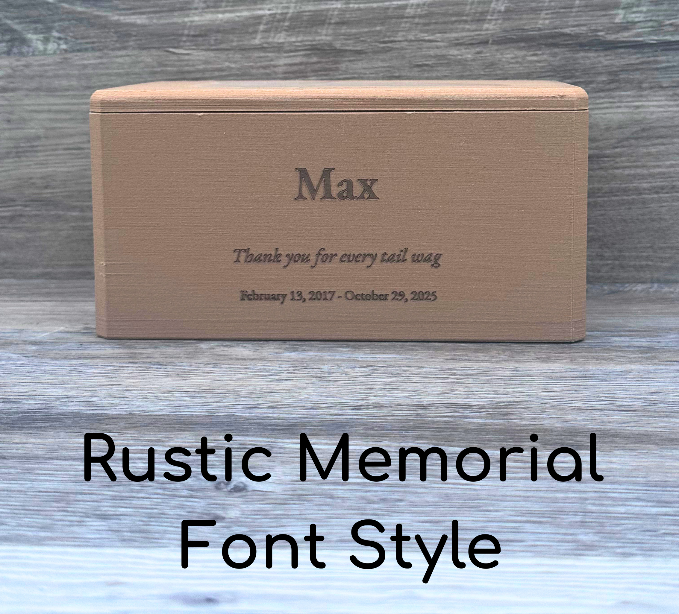 Classic Collection Memorial Urn - Custom Engraved Memorial Urns for Pets