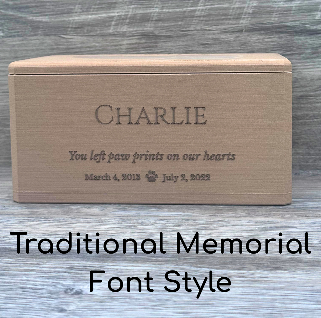 Heart Collection Memorial Urn - Custom Engraved Memorial Urns for Pets